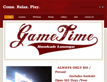 Tablet Screenshot of gametimehookah.com